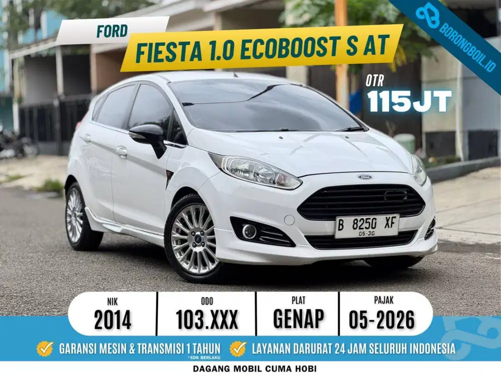 Ford Fiesta 1.0L Ecoboost matic AT 2014 Frozen White