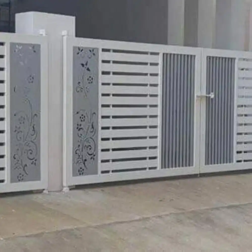 Pintu pagar gerbang minimalis modern