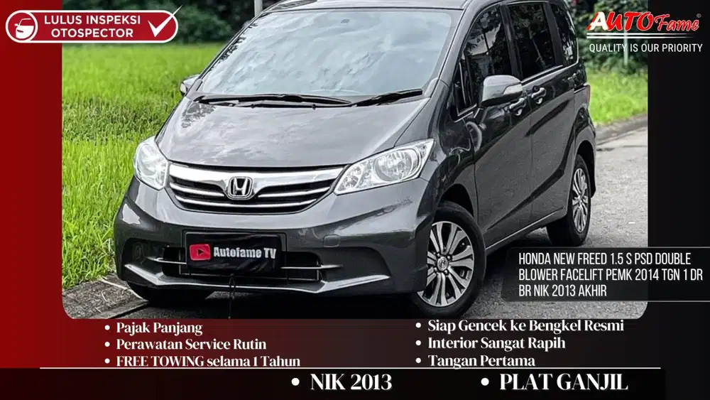 Honda New Freed 1.5 S PSD Double Blower Facelift Pemk 2014 NIK 2013