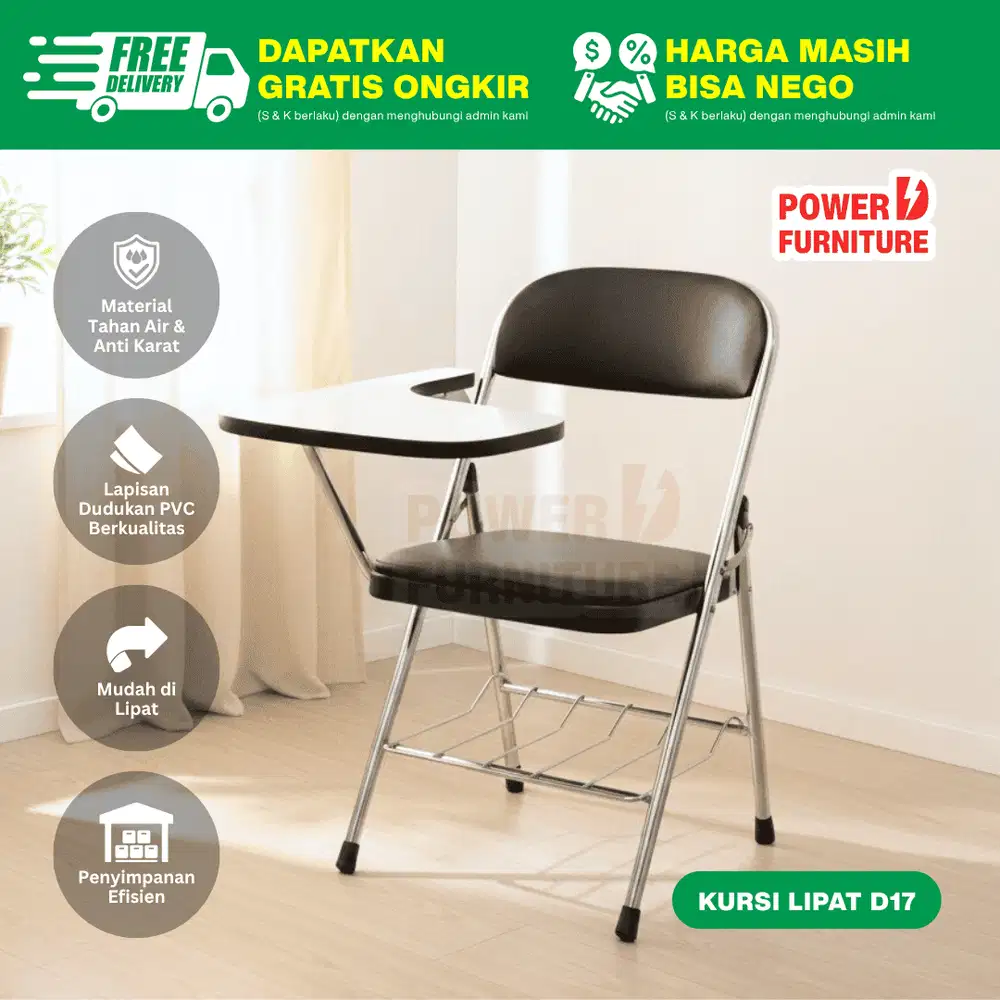 D17 Kursi Pelatihan – Kursi Mahasiswa | Kursi Lipat Sekolah