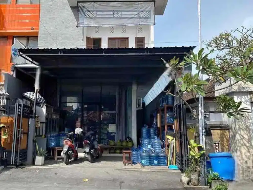 Dijual rumah bonus toko siap huni lokasi denpasar kota