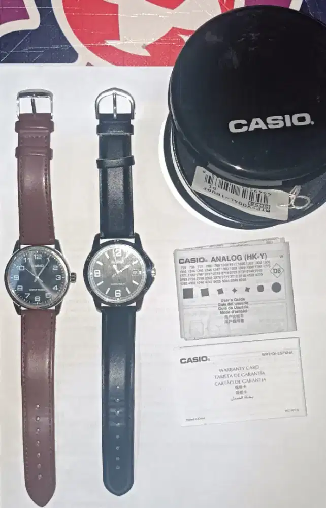 Jual jam tangan merk Casio 2 unit. Baca Iklan Dulu