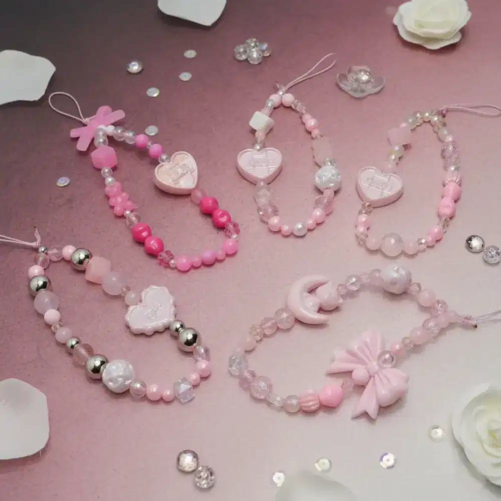 GANTUNGAN HP MANIK | STRAP PHONE/LANYARD HP DENGAN MODEL LUCU CANTIK!