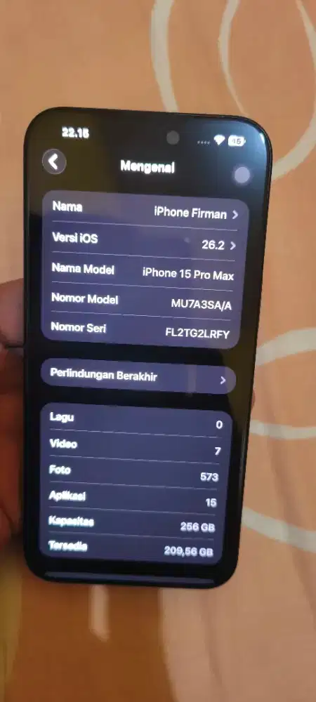 iPhone 15 promax 256 gb blue resmi Indonesia