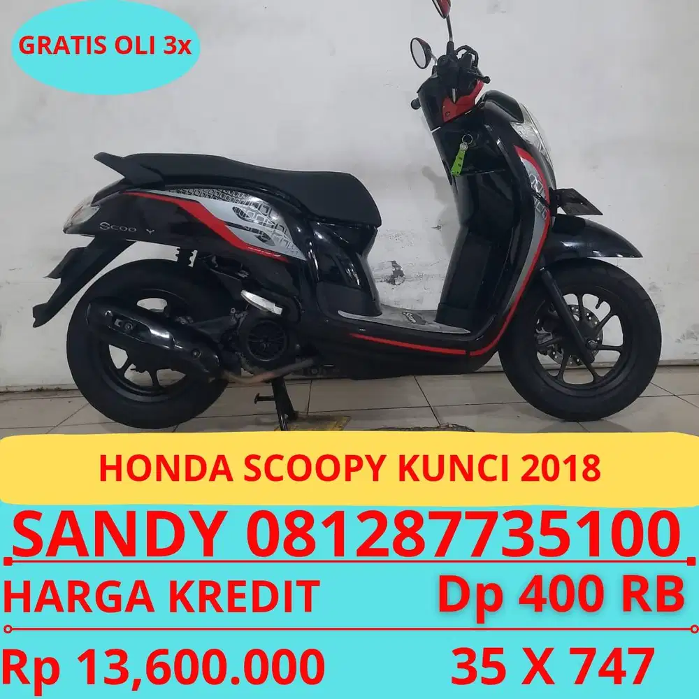 HONDA SCOOPY KUNCI 2018 DP MURAH 400 RIBU GUYSS