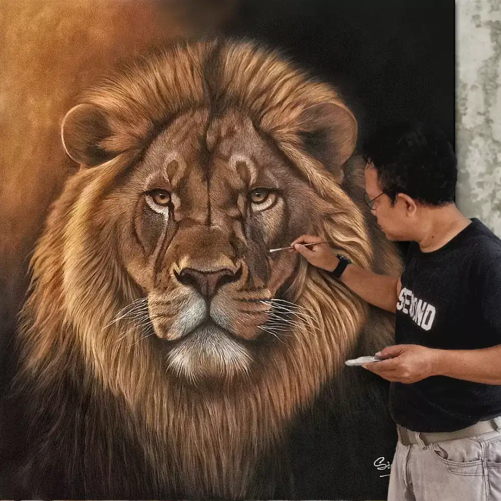 Lukisan Singa keramat