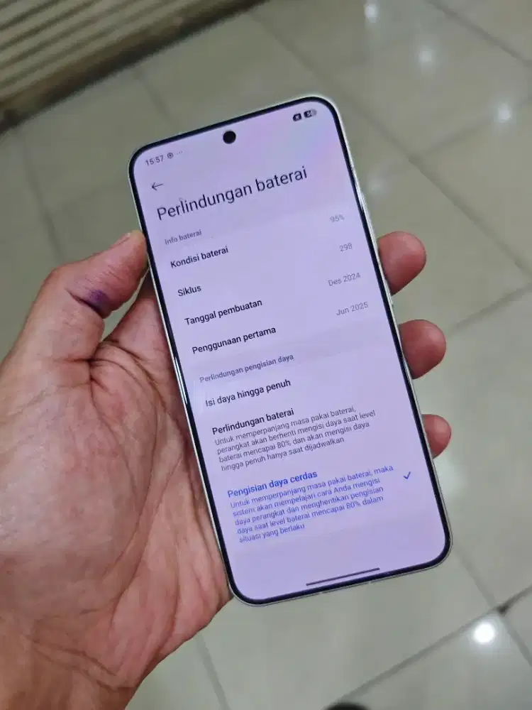 Xiaomi 15 12/512 jaringan 5g garansi on bh 98%