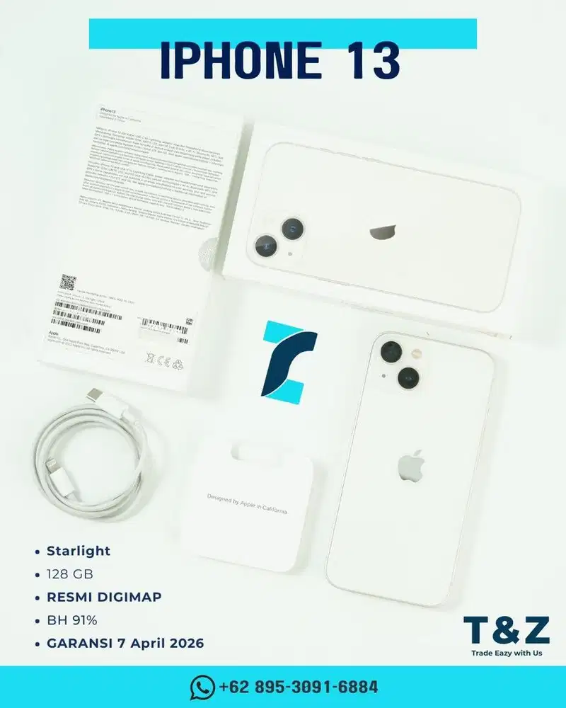 iphone 13 putih 128gb