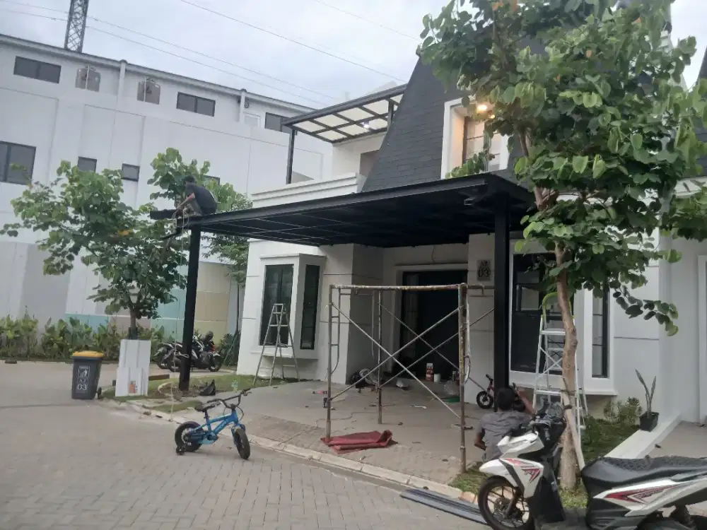 Kanopi atap alderon 2 layer