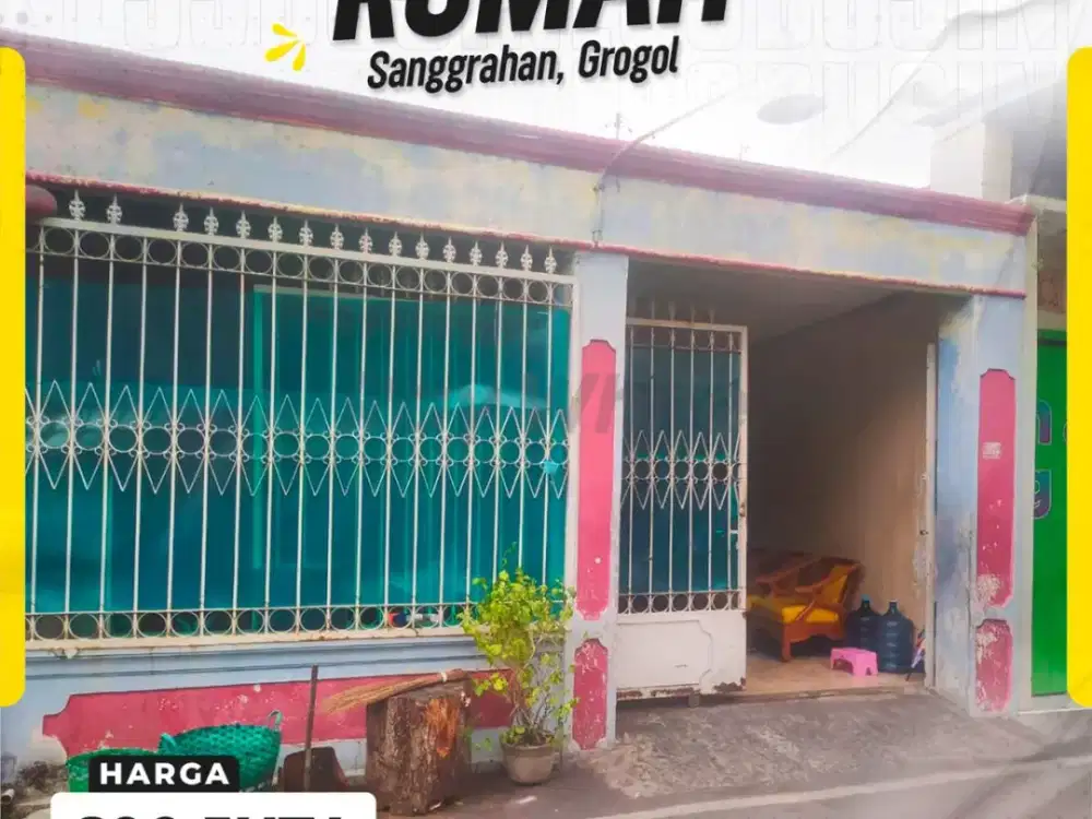 Dijual Rumah 1,5 Lantai Murah di Sanggrahan Grogol Dekat Solo Baru Rp.600,000,000