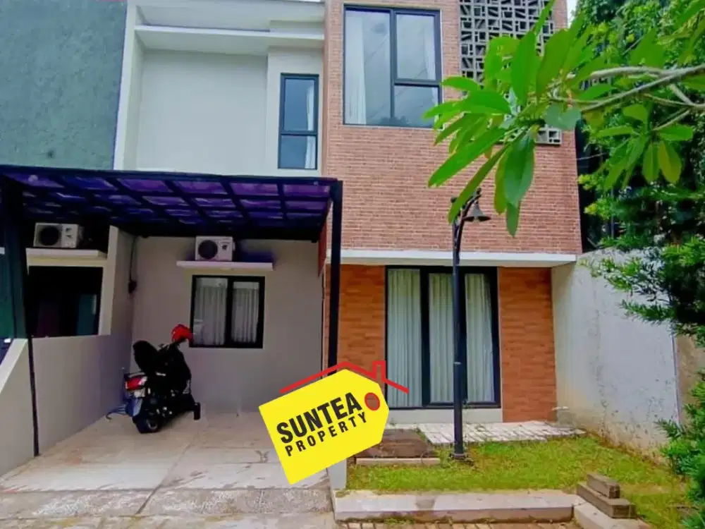 Rumah Minimalis Modern, Dalam Cluster, Mobilitas Cepat Dekat Akses Kereta