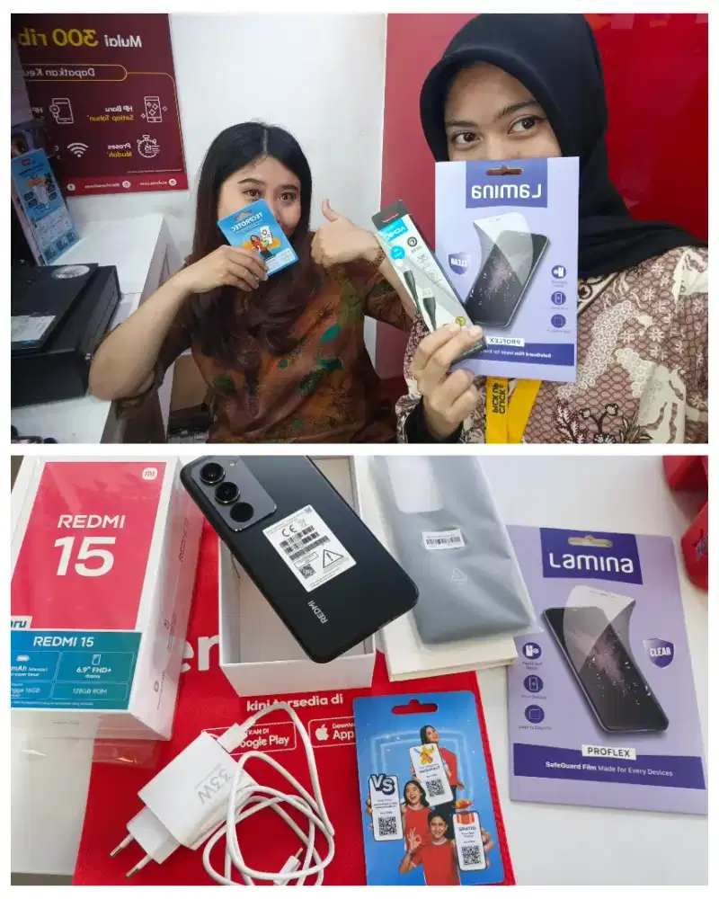 Bisa tukar tambah dan kredit 0% tanpa DP  syarat KTP redmi 15