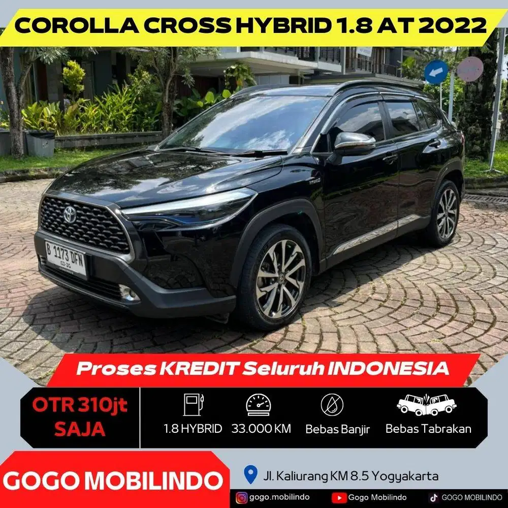 Toyota Corolla Cross Hybrid Matic 2022 ISTIMEWA DP Minim Kredit Murah