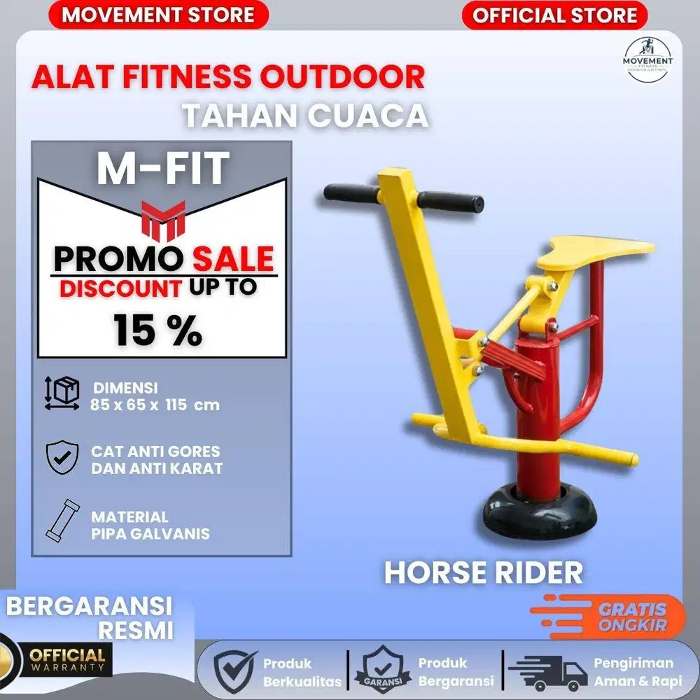 Toko Alat Fitness Taman Horse Rider Kualitas Premium Tahan Cuaca