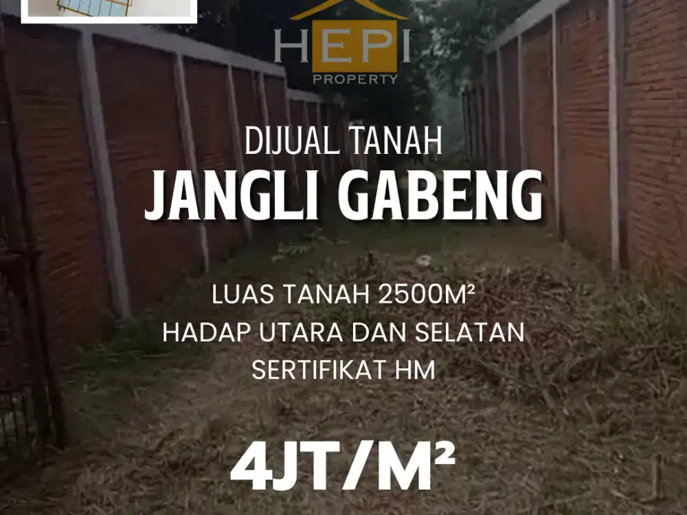 Dijual Tanah di Jangli Gabeng Semarang