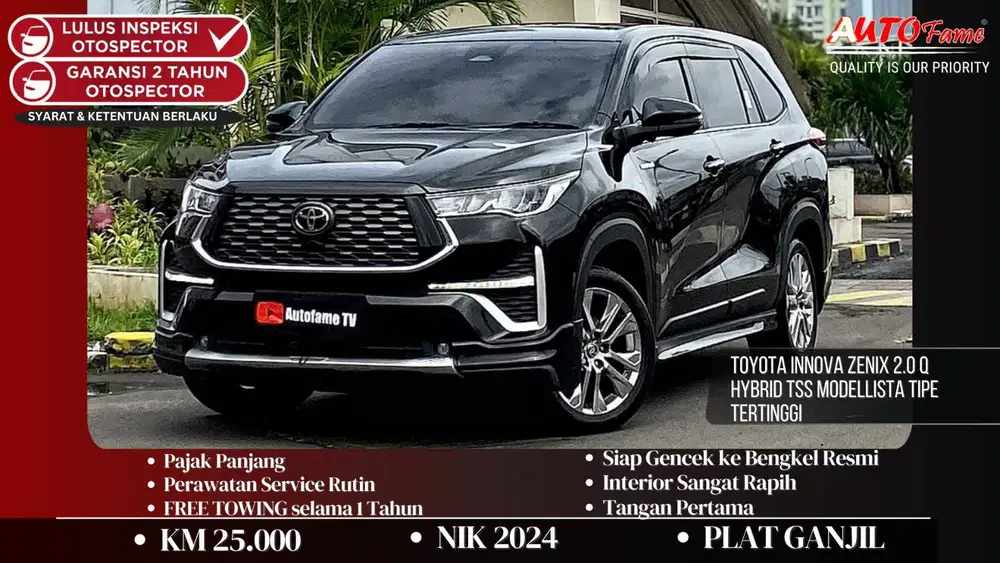Toyota Innova Zenix 2.0 Q Hybrid TSS Modellista NIK 2024