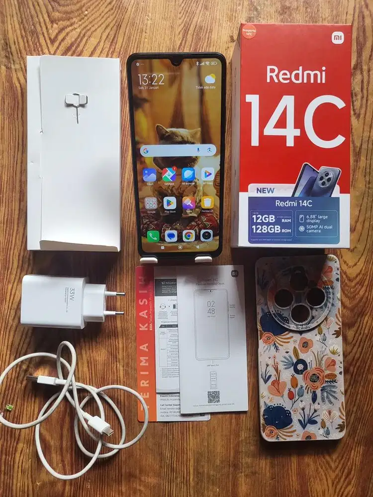 Xiaomi redmi 14C ram6/128gb fulset mulus no minus