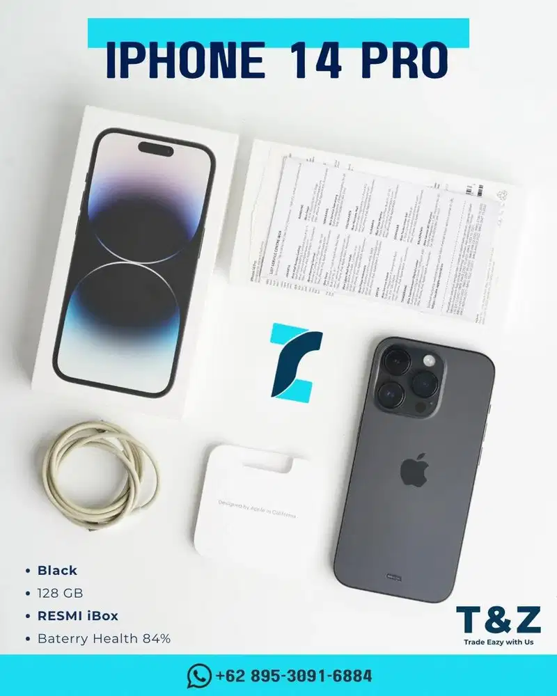 Iphone 14 pro black 128gb