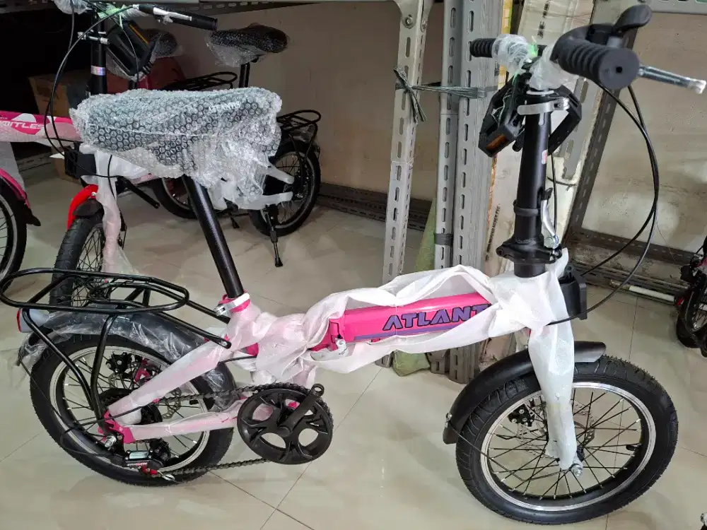 SEPEDA LIPAT 16 ATLANTIS ( MEMILIKI GIGI 7 SPEED DAN REM CAKRAM )
