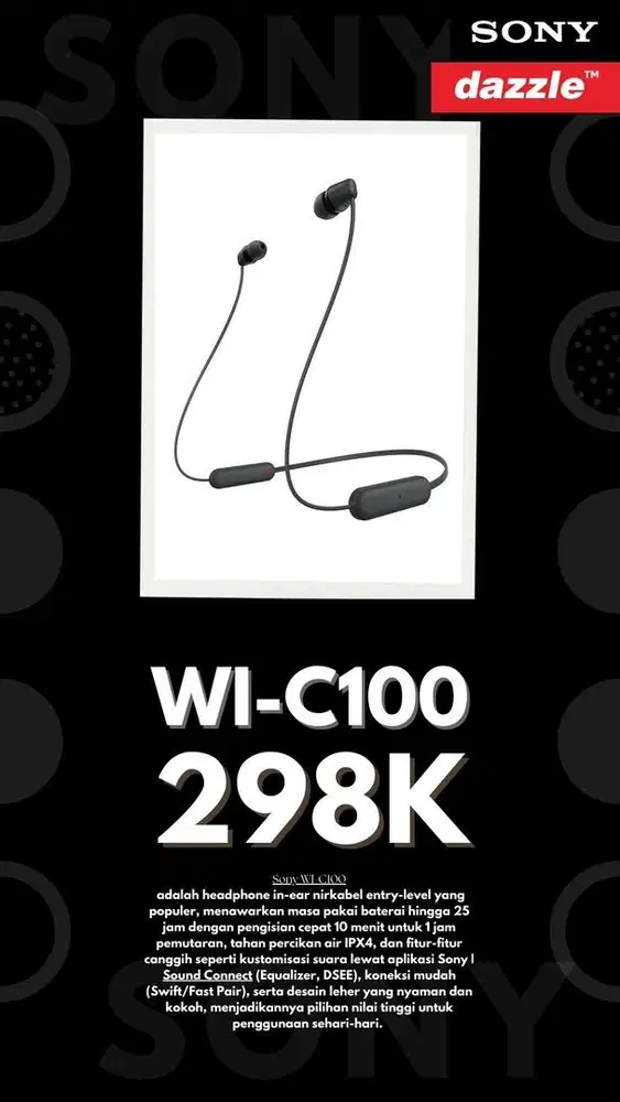 NIKBEND SONY WI-C100