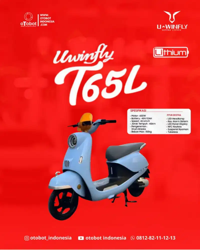 SEPEDA LISTRIK T65 L UWINFLY