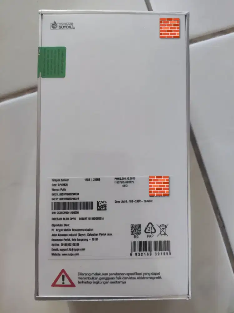 HP OPPO RENO 15 5G 12GB/256 GB BARU