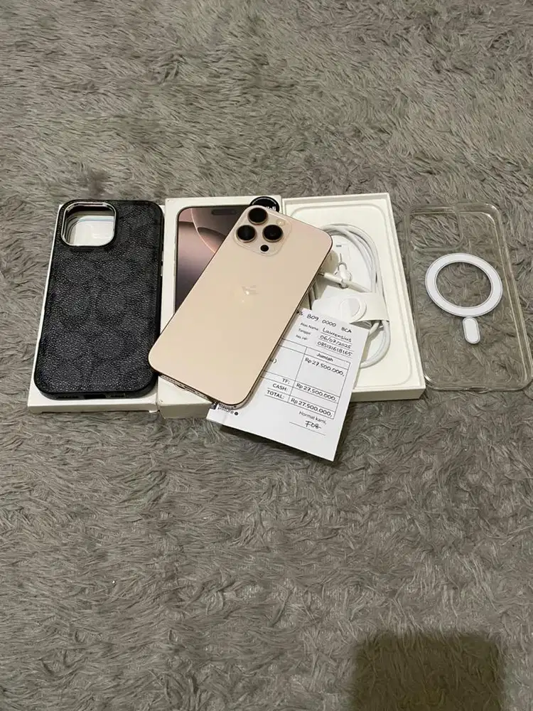 iPhone 16 ProMax 512GB Bh 98 Garansi On, Fullset Sampe Nota