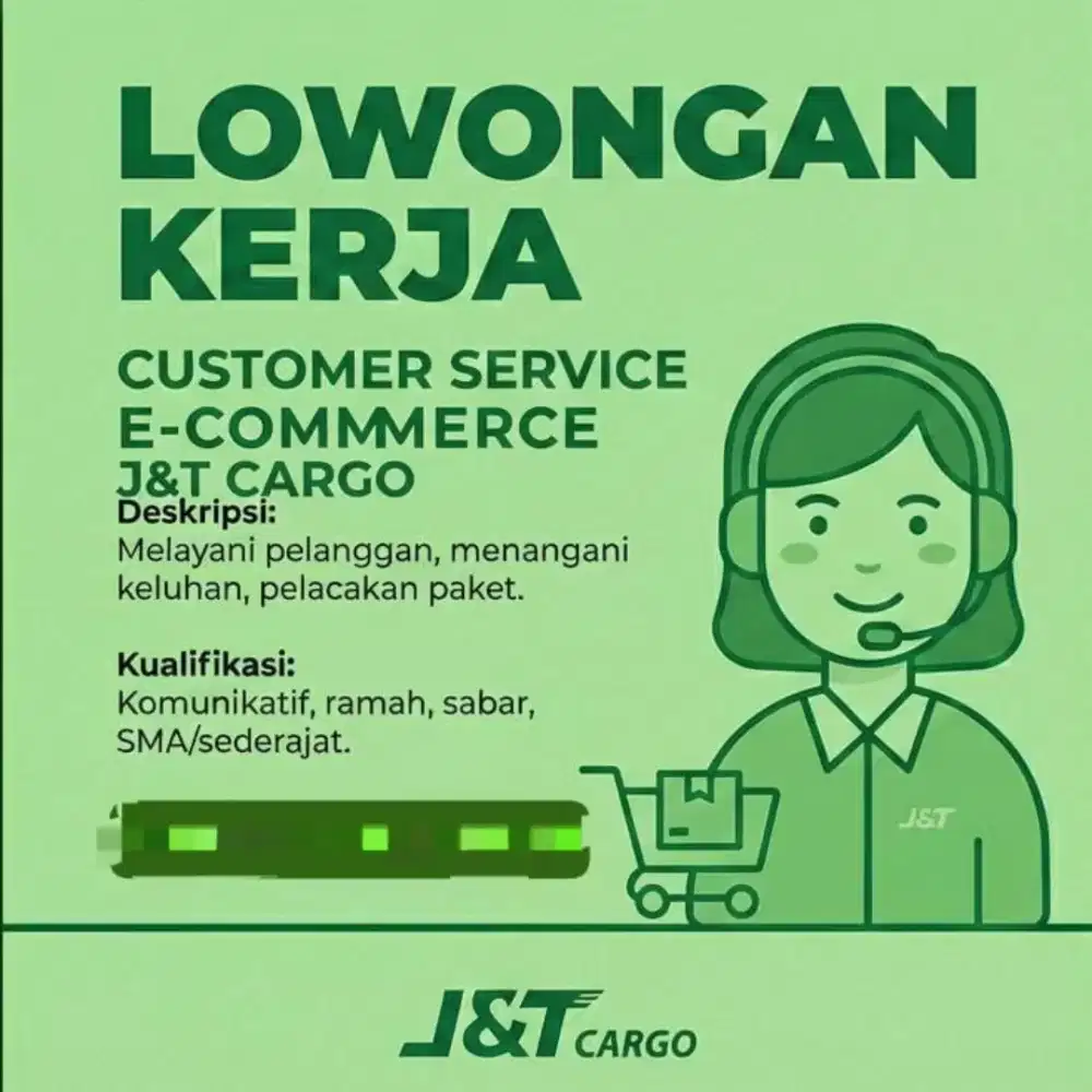 Butuh kamu cs ecommerce,sales ecommerce dan network