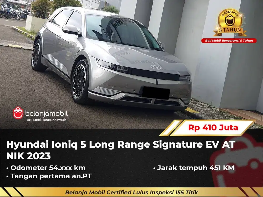 [ GARANSI 5TH ] Hyundai Ioniq 5 Long Range Signature EV 2023/2024