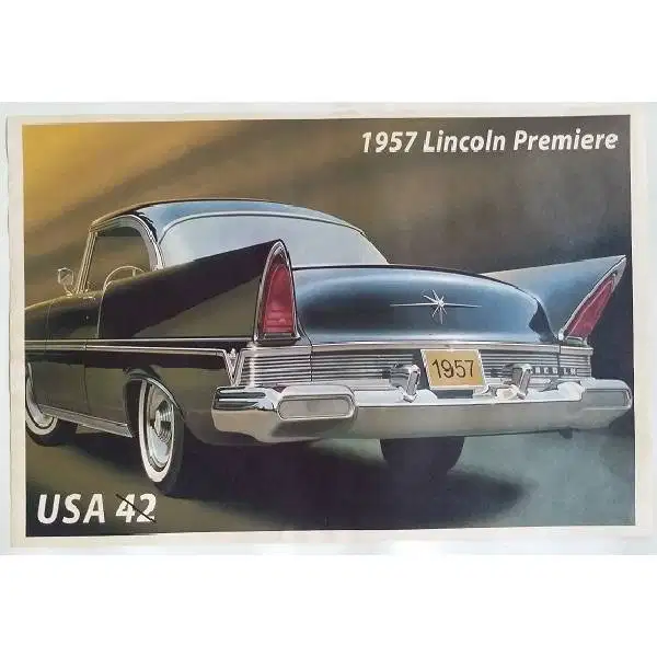 Iklan kertas mobil LINCOLN PRIMIERE USA 1957 tempo doeloe style