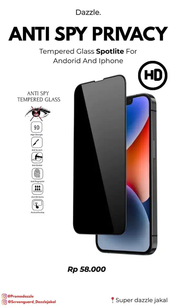 TG Spotlite Anti Spy film