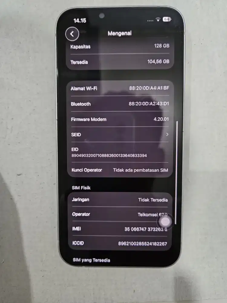 IP14 Intern 128GB mulus