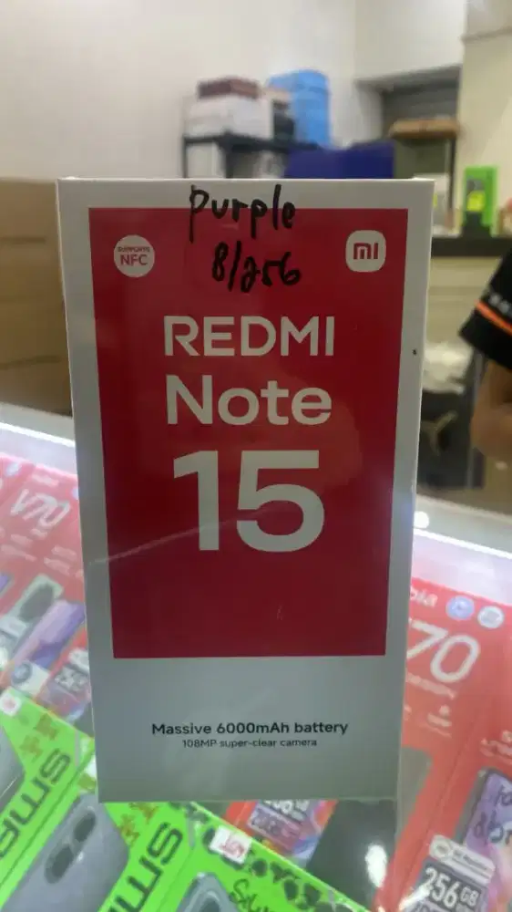 REDMI NOTE 15 RAM 8/256GB SEGEL BOX GARANSI RESMI 15 BULAN