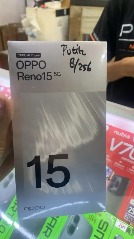 OPPO RENO 15 5G RAM 8+8/256GB SEGEL BOX GARANSI RESMI 1 TAHUN