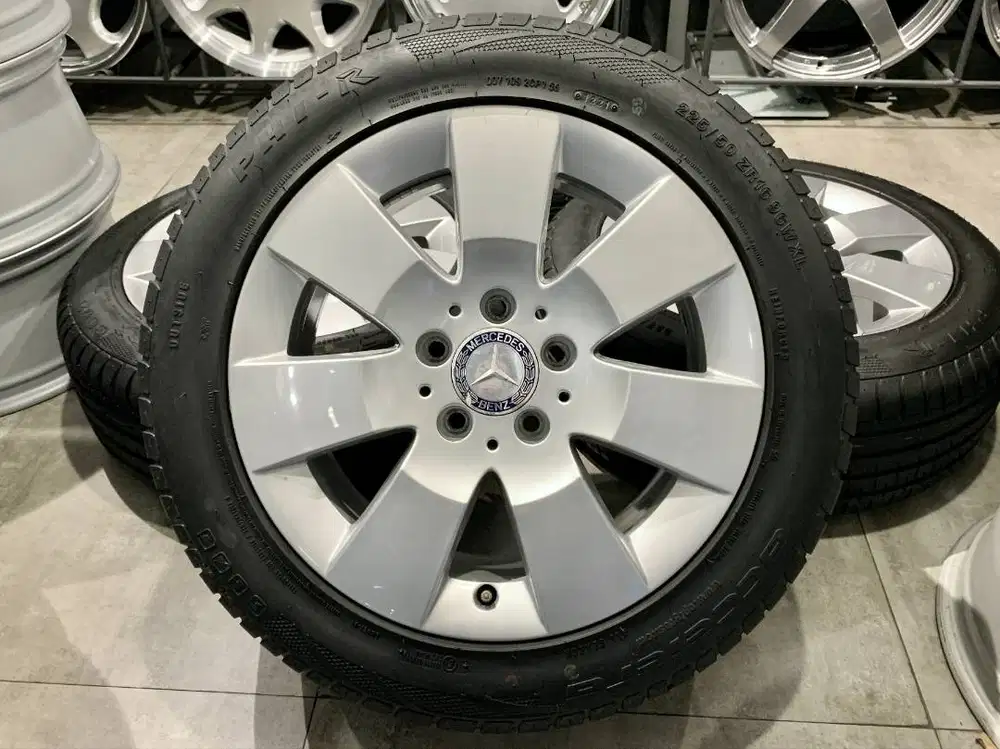 Velg OEM Mercedes Benz C Class W204, R-16, Lebar 7.5, PCD 5x112 + Ban