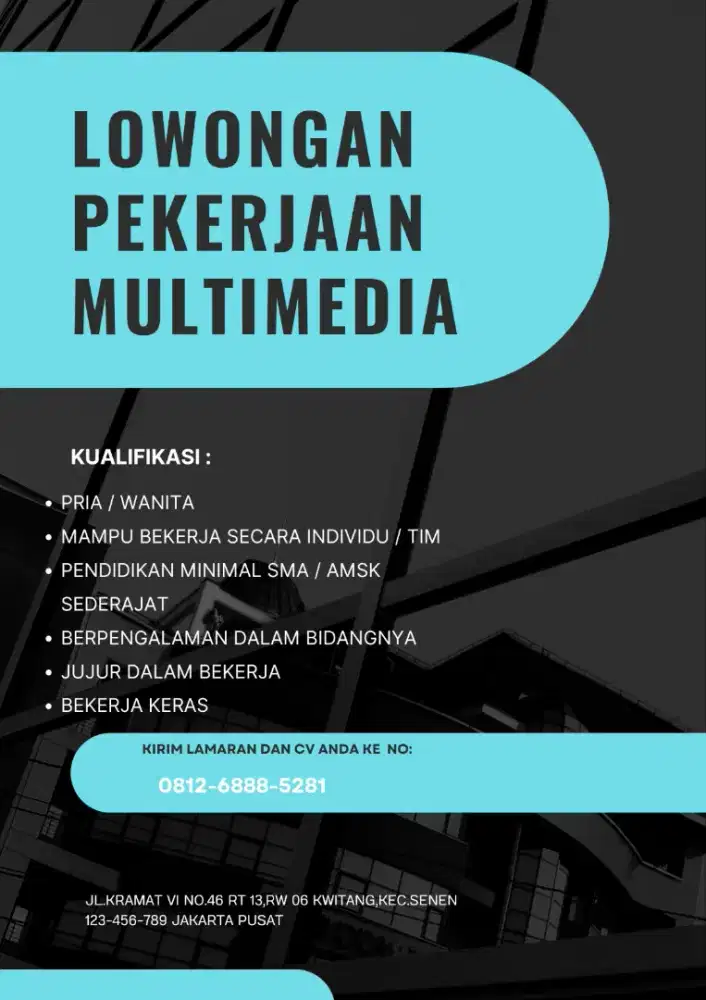Lowongan kerja Multimedia