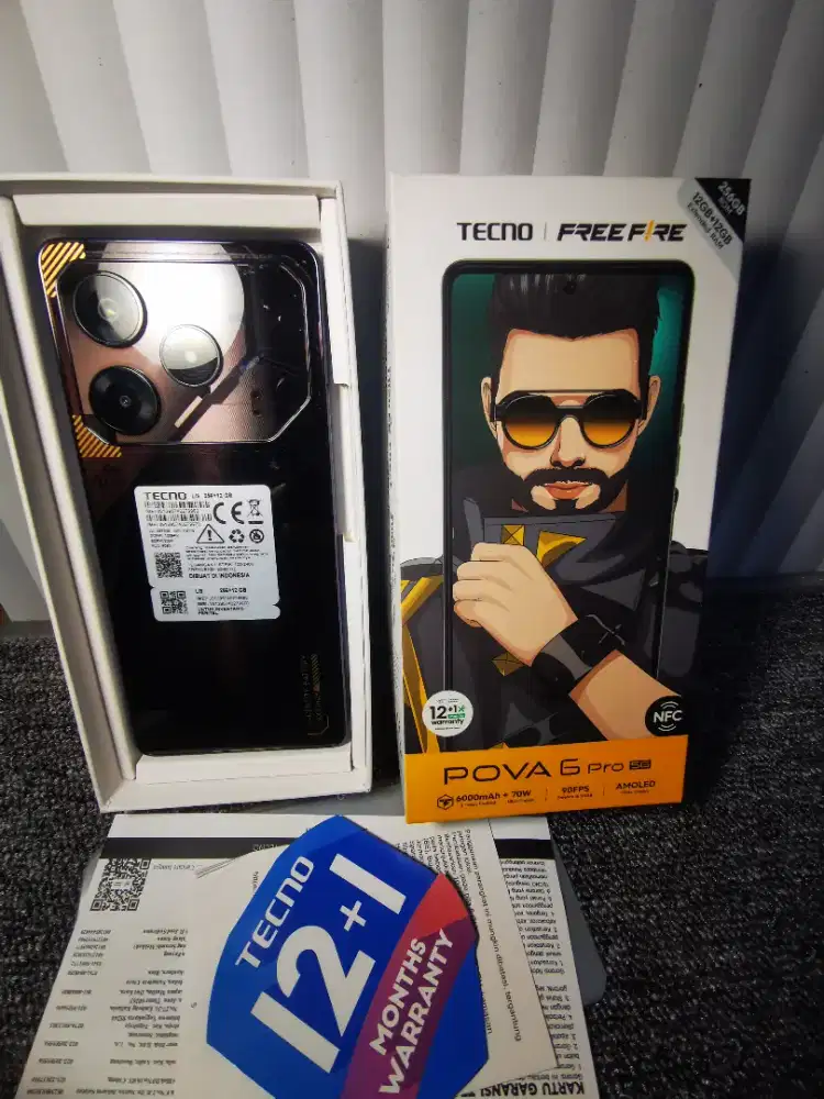Hp Tecno Pova 6 pro 12 + 12 / 256 gb fullset original