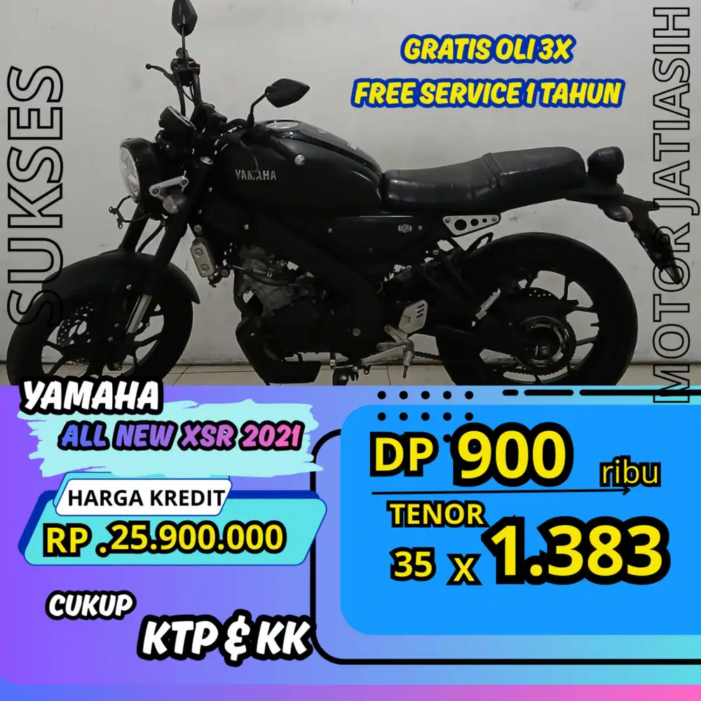 DP MURAH YAMAHA ALL NEW XSR 2021 DP 900 RIBU BISA CASH/KREDIT