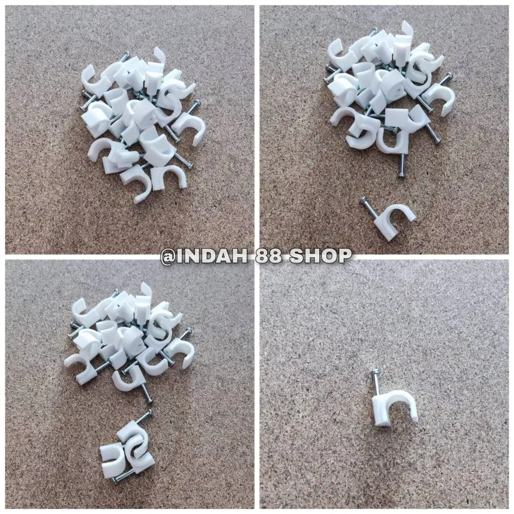 PAKU KLEM KABEL / CABLE CLIP PAKU BETON - ISI 10 pcs