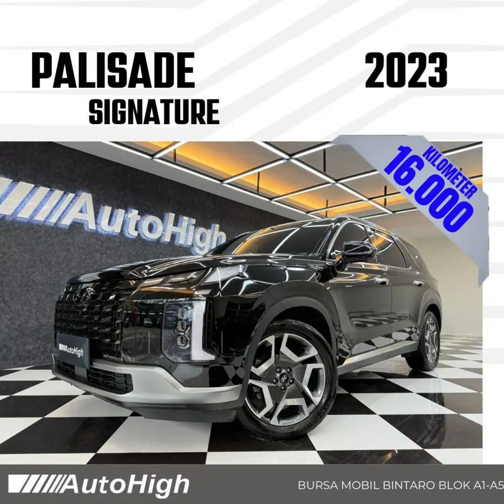 DP10% [Km16.000] Palisade Signature 2023 Black Reg 2022 #AUTOHIGH