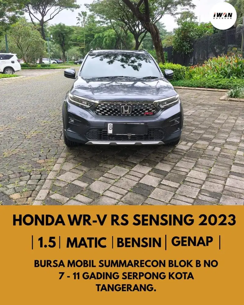 HONDA WRV RS SENSING 1.5 AT 2023