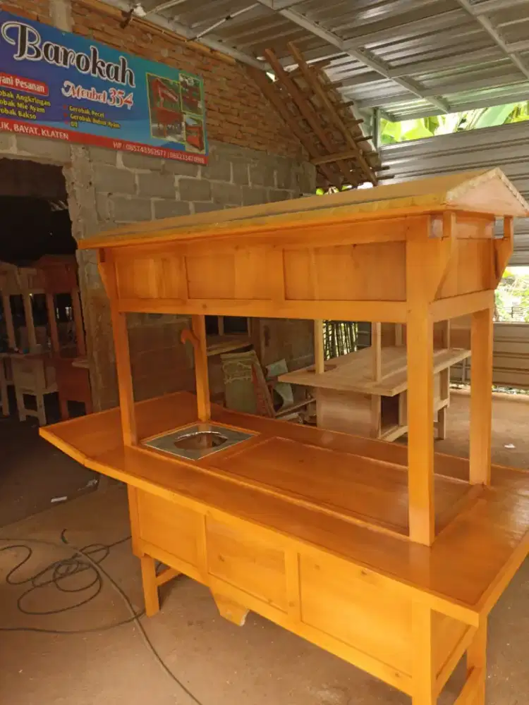 Gerobak Angkringan Bakso Mie Ayam PeceL Bubur Sate Martabak Ronde dlL