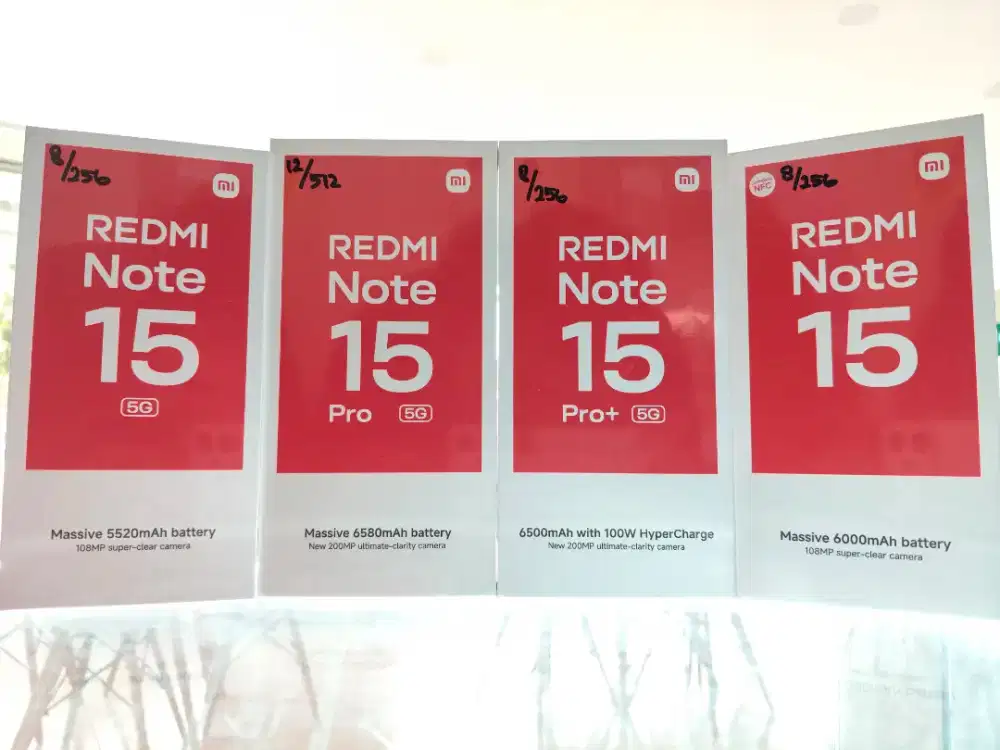 REDMI NOTE 15 SERIES NEW SEGEL SIAP ANTAR GRATIS ONGKIR