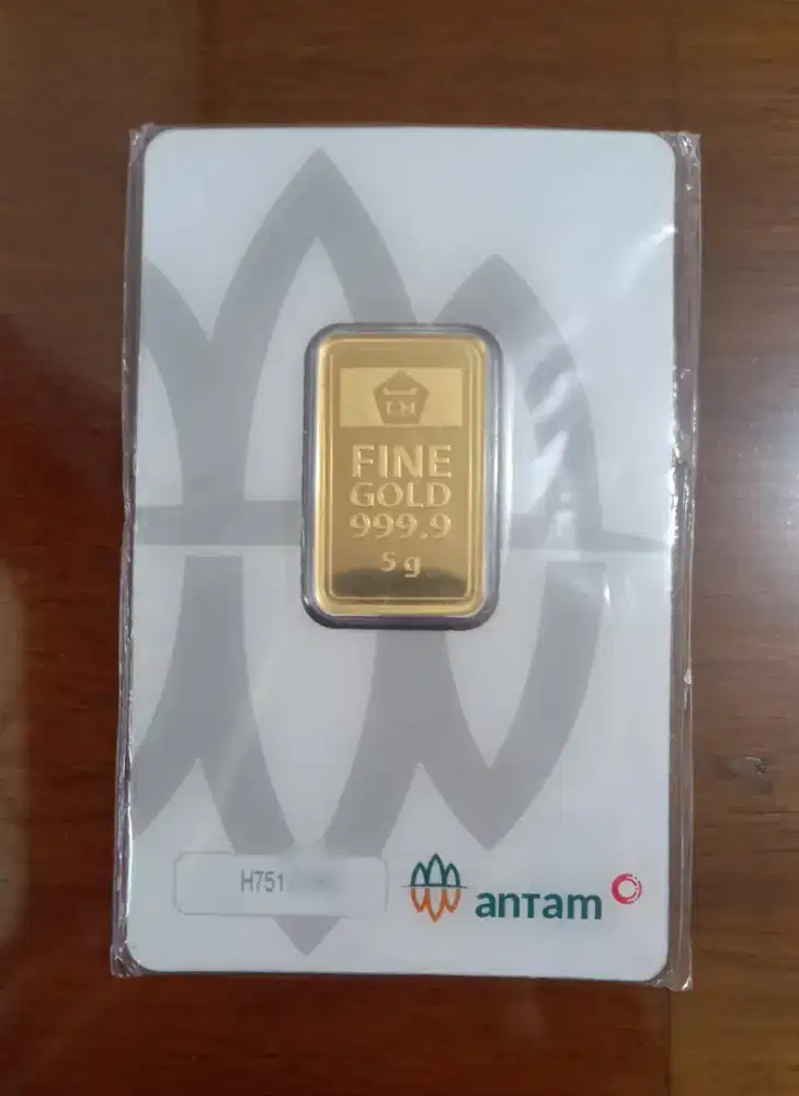 Jual LM antam 5 gram certieye kondisi mulus