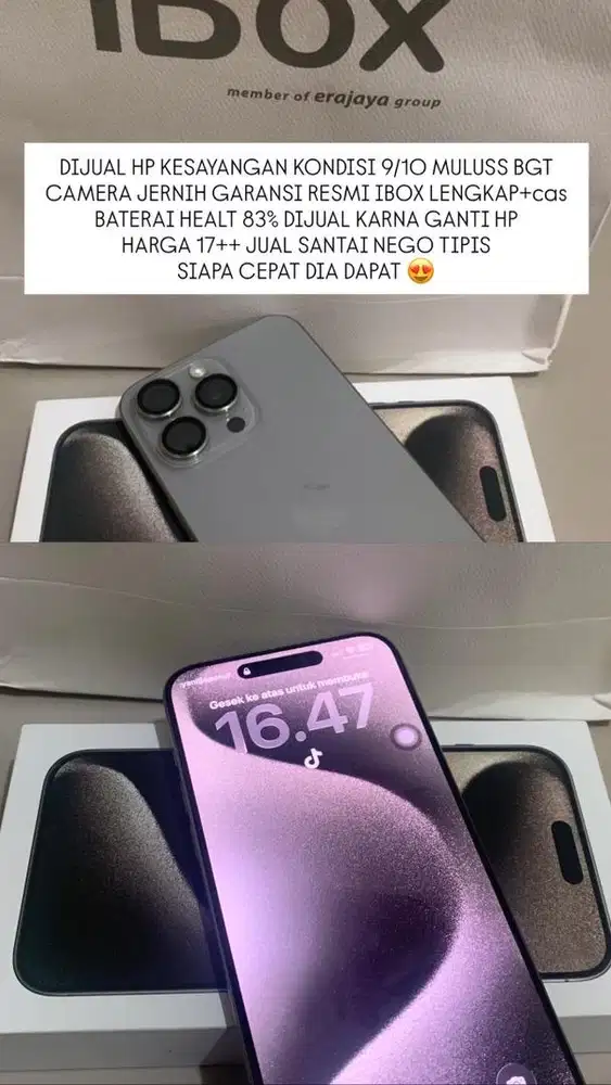 JUAL HP KESAYANGAN KONDISI MULUSSSS 9/10