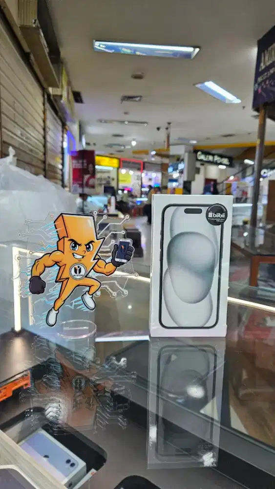 iPhone 15 128 Black iBox l SA/A l Blibli l Resmi-Segel