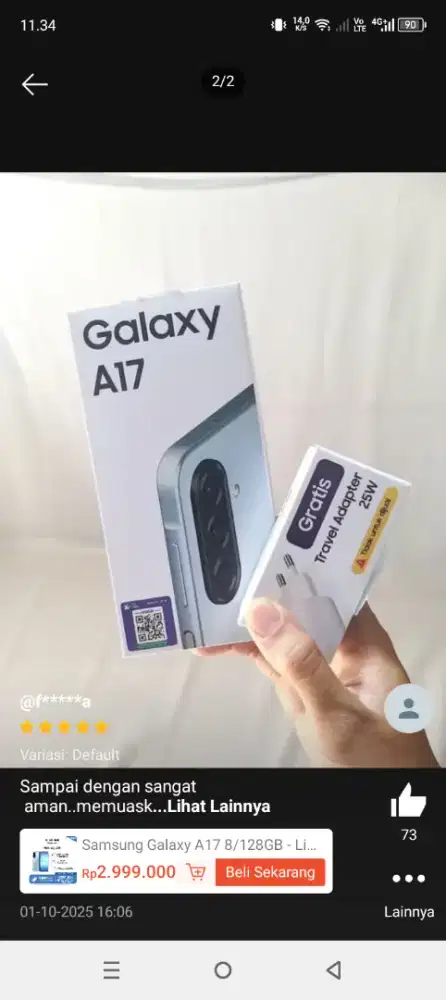 Samsung A17 4G 8/128