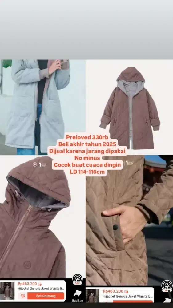 Jaket musim dingin wanita Hijacket