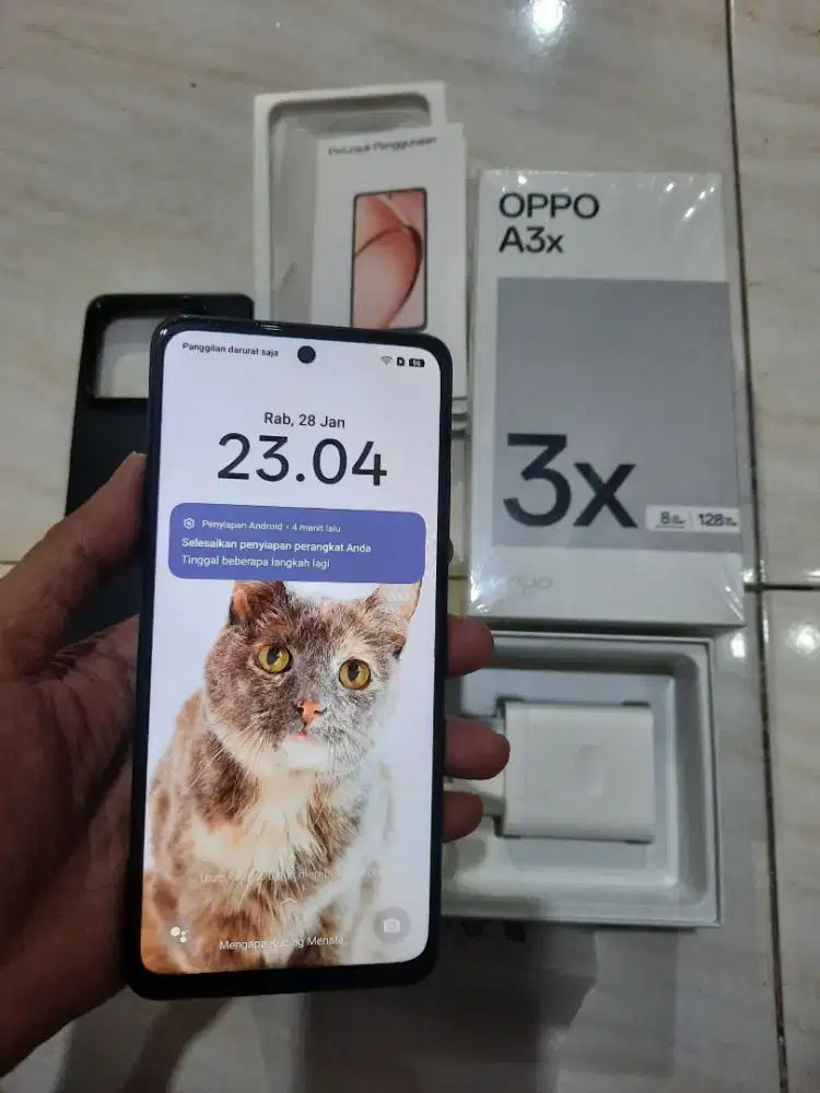 Oppo A3x ram 4/128 fullset ori segel