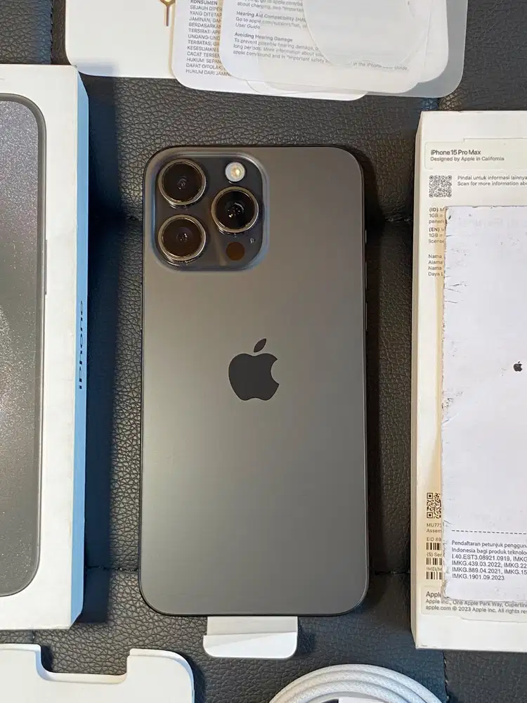 iPhone 15 ProMax 256GB iBox, Mulus,No minus, Lengkap Full Set